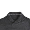 Osmanthus Stitch Shawl Collar Sweatshirt Masculino